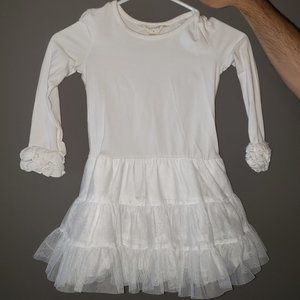 Zoe Addelyn off-white petticoat dress